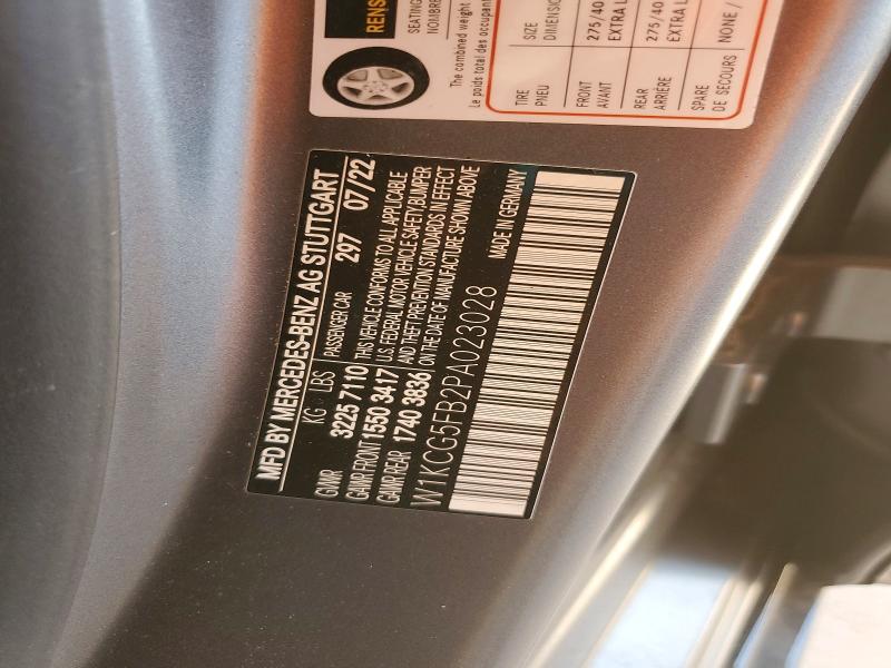Продажа на аукционе авто 2023 Mercedes-benz Eqs Sedan, vin: W1KCG5FB2PA023028, номер лота: 50955176
