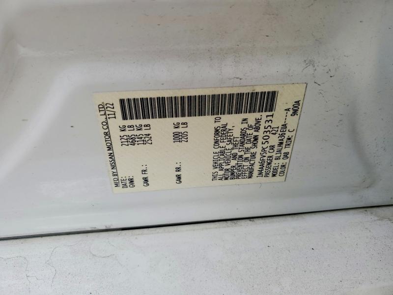 Aukcja sprzedaży 2023 Nissan Maxima, vin: 1N4AA6FV5PC503531, numer aukcji: 50328586