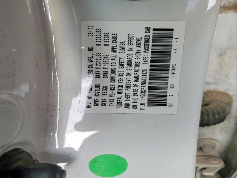49574886 :رقم المزاد ، 1HGCR2F77GA034025 vin ، 2016 Honda Accord مزاد بيع