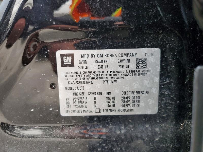 Продаж на аукціоні авто 2020 Buick Encore, vin: KL4CJESB9LB063400, номер лоту: 50408736