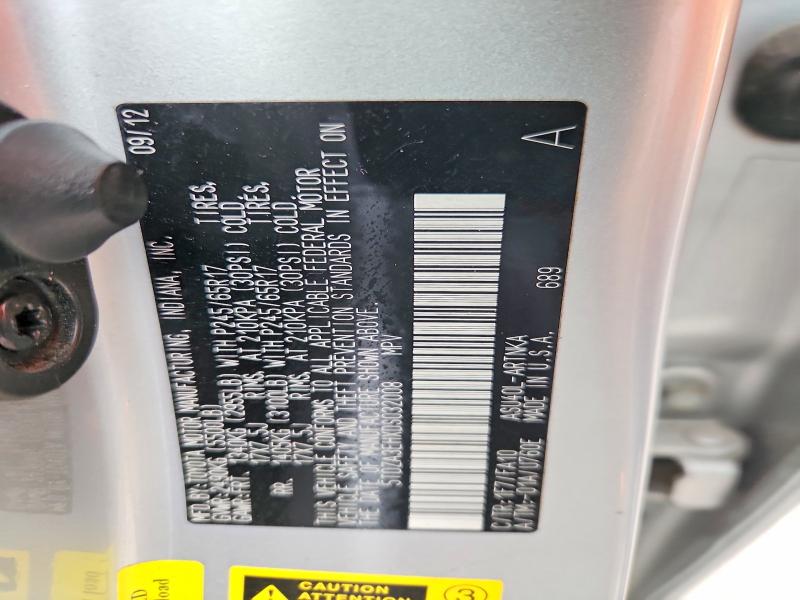 2013 Toyota Highlander მანქანა იყიდება აუქციონზე, vin: 5TDZA3EHXDS032008, აუქციონის ნომერი: 52060936