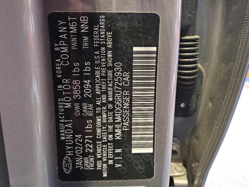 2024 Hyundai Elantra მანქანა იყიდება აუქციონზე, vin: KMHLM4DG6RU725930, აუქციონის ნომერი: 50530046