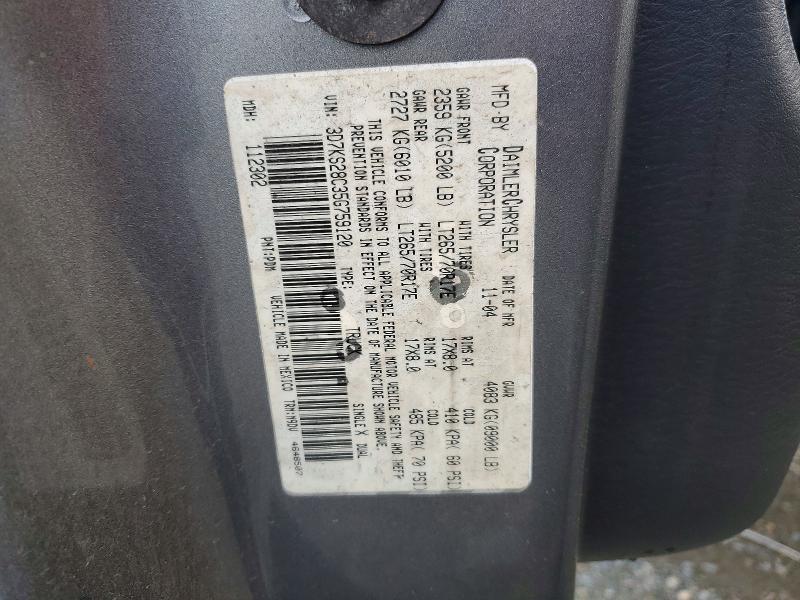48711246 :رقم المزاد ، 3D7KS28C35G759120 vin ، 2005 Dodge Ram 2500 مزاد بيع
