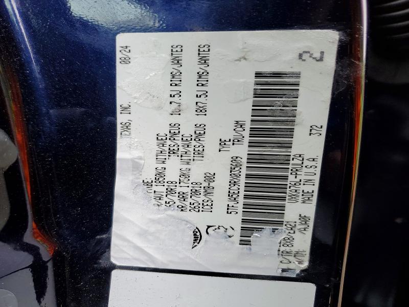 Продажа на аукционе авто 2024 Toyota Tundra, vin: 5TFJA5EC9RX035609, номер лота: 47632876