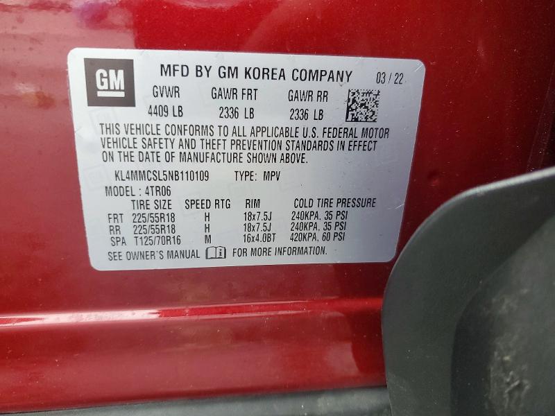 Продажа на аукционе авто 2022 Buick Encore Gx, vin: KL4MMCSL5NB110109, номер лота: 48703636