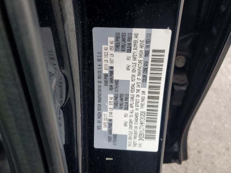 47597016 :رقم المزاد ، 3MZBN1U71HM131208 vin ، 2017 Mazda 3 مزاد بيع