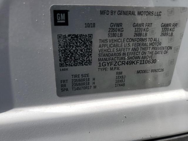 Продаж на аукціоні авто 2019 Cadillac Xt4, vin: 1GYFZCR49KF110630, номер лоту: 49918986