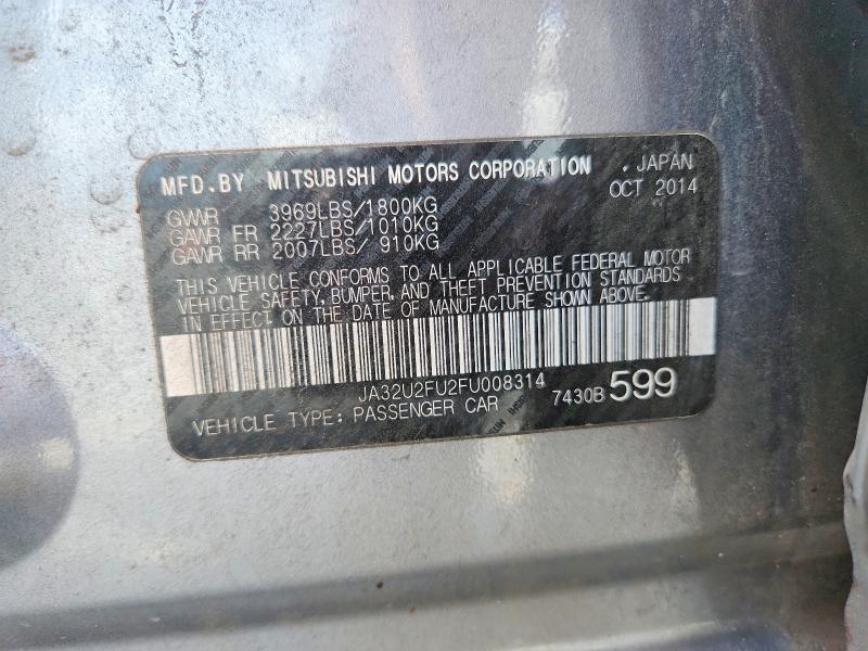 Продаж на аукціоні авто 2015 Mitsubishi Lancer, vin: JA32U2FU2FU008314, номер лоту: 48232696