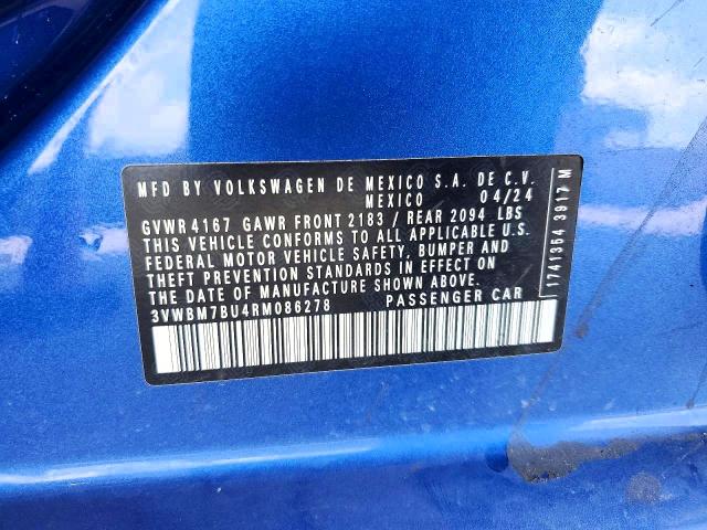 Aukcja sprzedaży 2024 Volkswagen Jetta, vin: 3VWBM7BU4RM086278, numer aukcji: 49338156