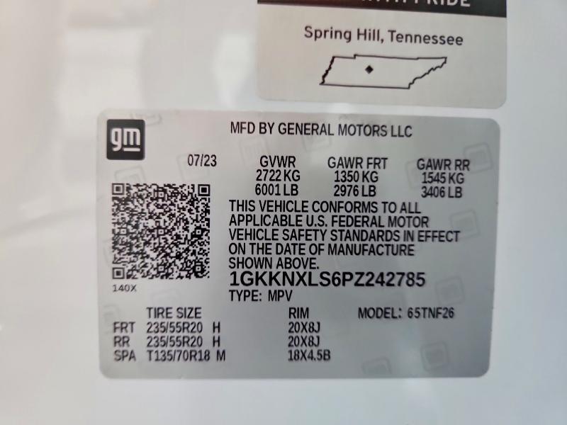 Aukcja sprzedaży 2023 Gmc Acadia, vin: 1GKKNXLS6PZ242785, numer aukcji: 51530146