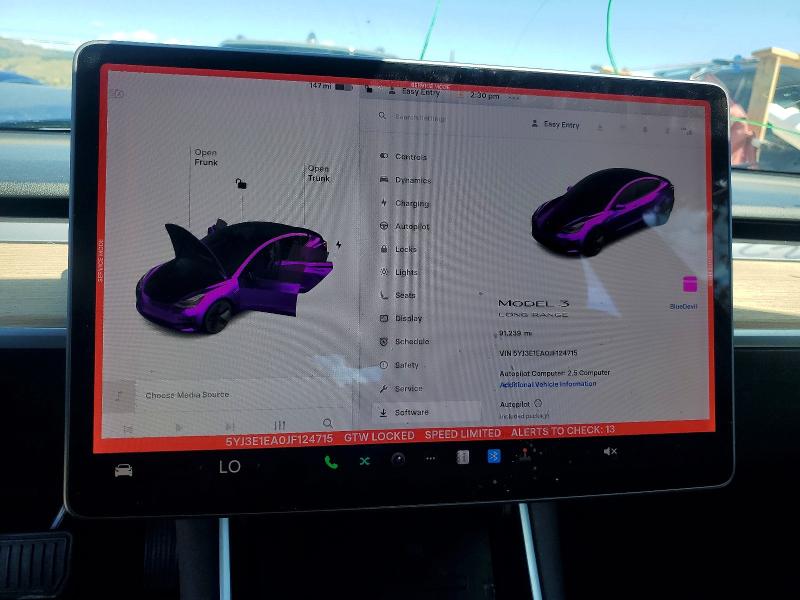 Продажа на аукционе авто 2018 Tesla Model 3, vin: 5YJ3E1EA0JF124715, номер лота: 49624956