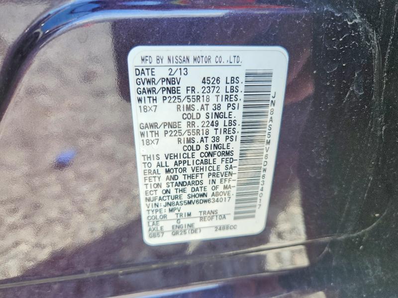 Продажа на аукционе авто 2013 Nissan Rogue, vin: JN8AS5MV6DW634017, номер лота: 50434146