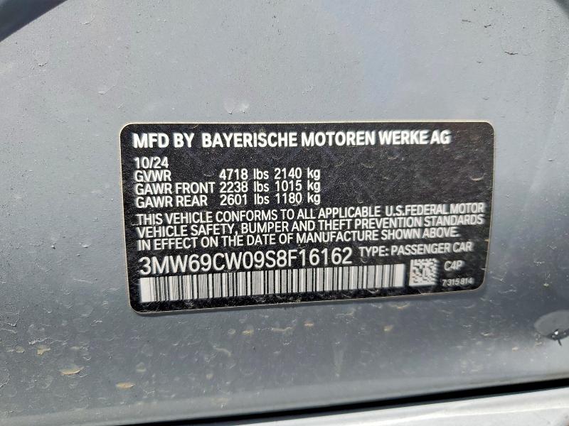 51178956 :رقم المزاد ، 3MW69CW09S8F16162 vin ، 2025 Bmw 330i مزاد بيع
