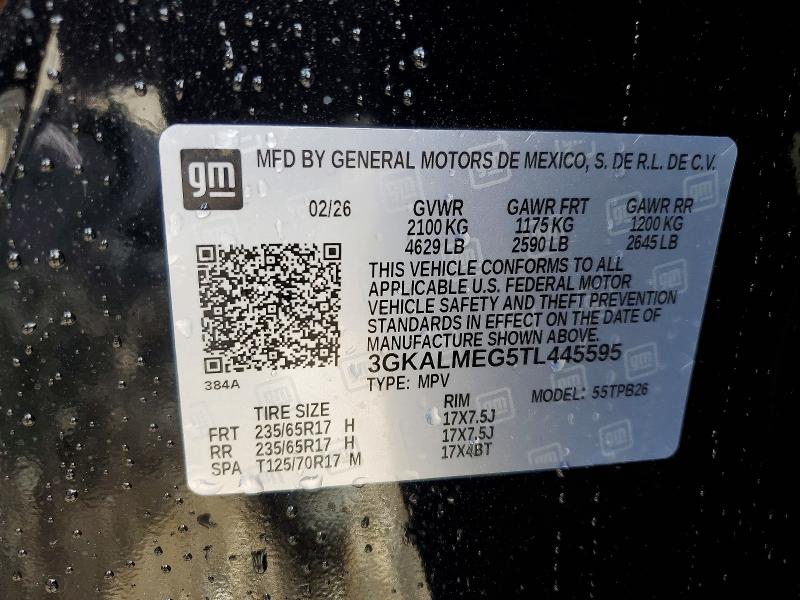49919606 :رقم المزاد ، 3GKALMEG5TL445595 vin ، 2026 Gmc Terrain مزاد بيع