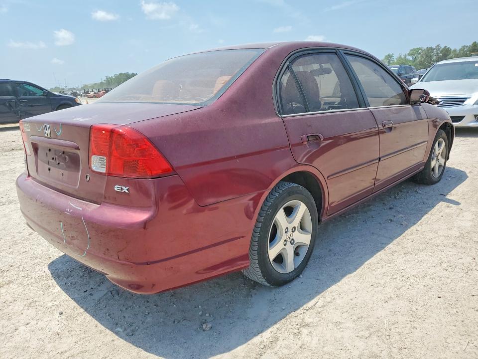 2004 Honda Civic მანქანა იყიდება აუქციონზე, vin: 2HGES267X4H511671, აუქციონის ნომერი: 50563536