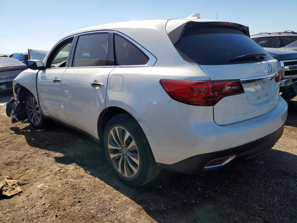 2016 Acura Mdx მანქანა იყიდება აუქციონზე, vin: 5FRYD3H49GB007457, აუქციონის ნომერი: 51002976