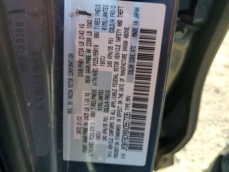 49784596 :رقم المزاد ، JM3KFBCM8N0557335 vin ، 2022 Mazda Cx-5 مزاد بيع