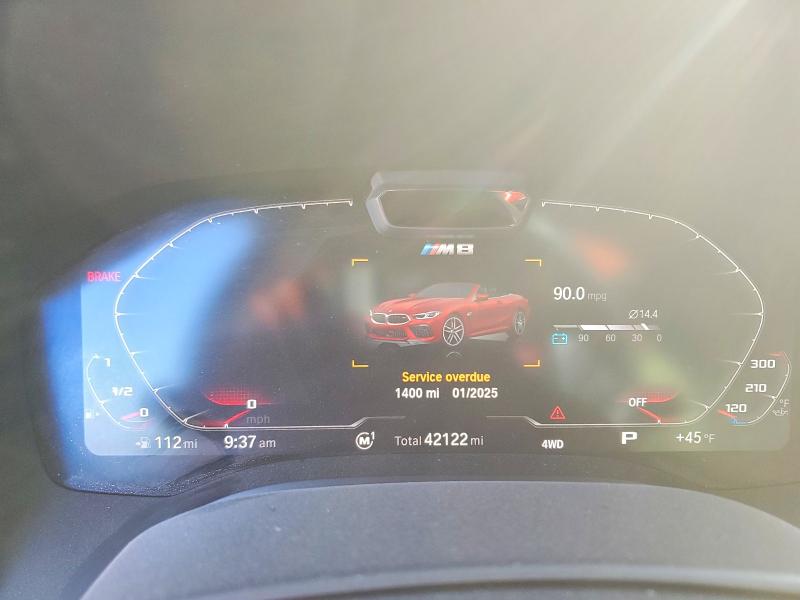 Aukcja sprzedaży 2020 Bmw M8, vin: WBSDZ0C01LCD77017, numer aukcji: 48945626