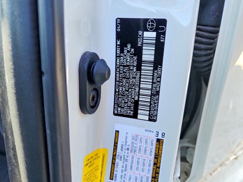 2019 Toyt C-hr მანქანა იყიდება აუქციონზე, vin: NMTKHMBX3KR090665, აუქციონის ნომერი: 49295286