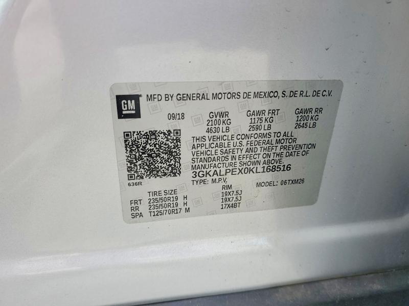 Продаж на аукціоні авто 2019 Gmc Terrain, vin: 3GKALPEX0KL168516, номер лоту: 49067296