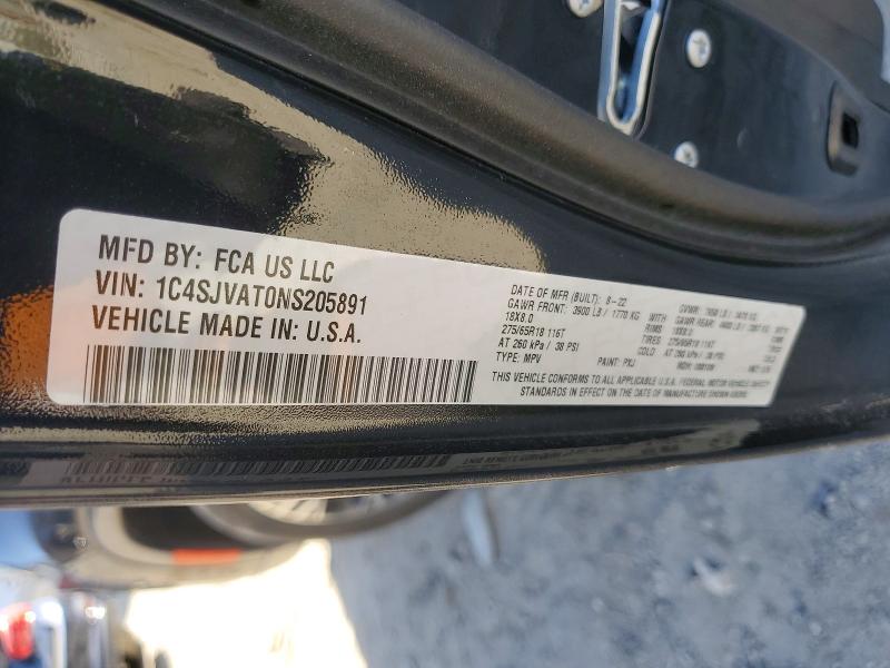 Продажа на аукционе авто 2022 Jeep Wagoneer, vin: 1C4SJVAT0NS205891, номер лота: 50195596