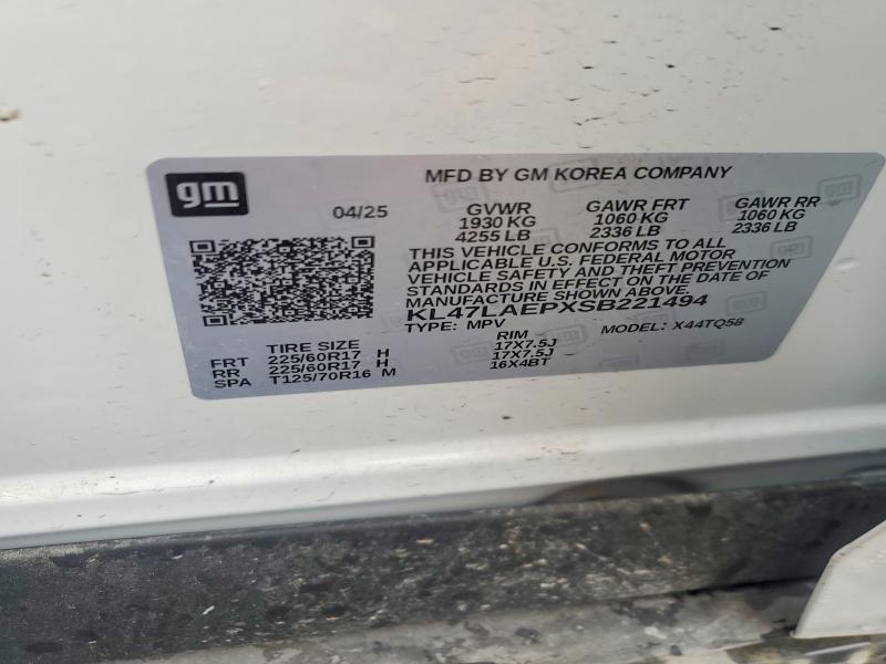 Продажа на аукционе авто 2025 Buick Envista, vin: KL47LAEPXSB221494, номер лота: 50508266