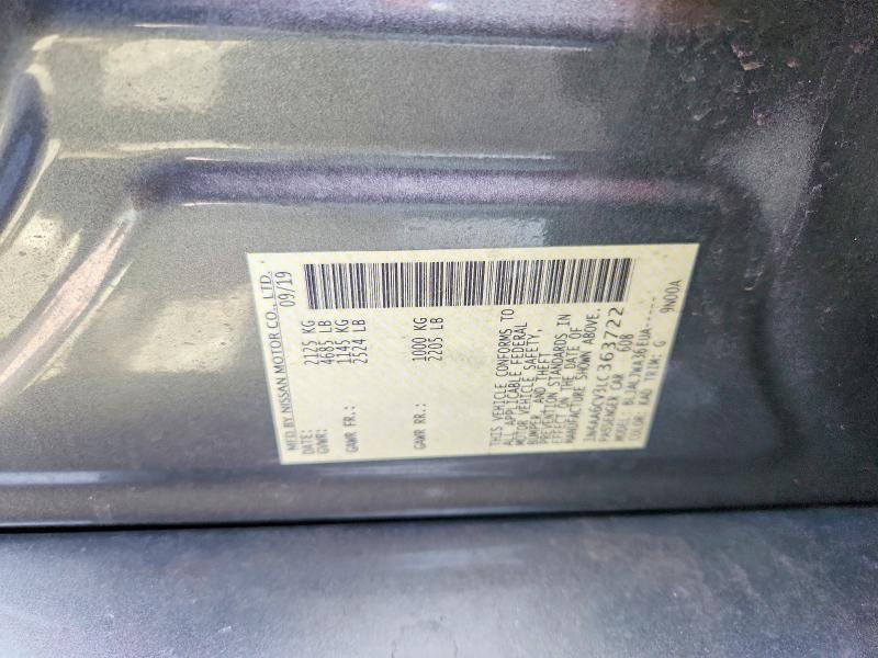51163716 :رقم المزاد ، 1N4AA6CV3LC363722 vin ، 2020 Nissan Maxima مزاد بيع