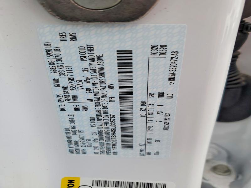 Продажа на аукционе авто 2025 Ford Bronco, vin: 1FMDE7BH4SLB35767, номер лота: 48270206