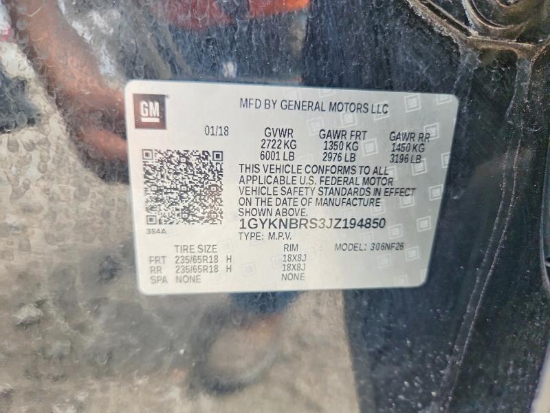 Aukcja sprzedaży 2018 Cadillac Xt5, vin: 1GYKNBRS3JZ194850, numer aukcji: 49811296
