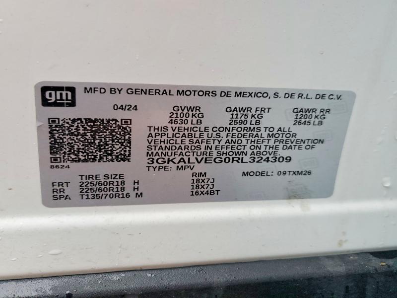 Продаж на аукціоні авто 2024 Gmc Terrain, vin: 3GKALVEG0RL324309, номер лоту: 51613726