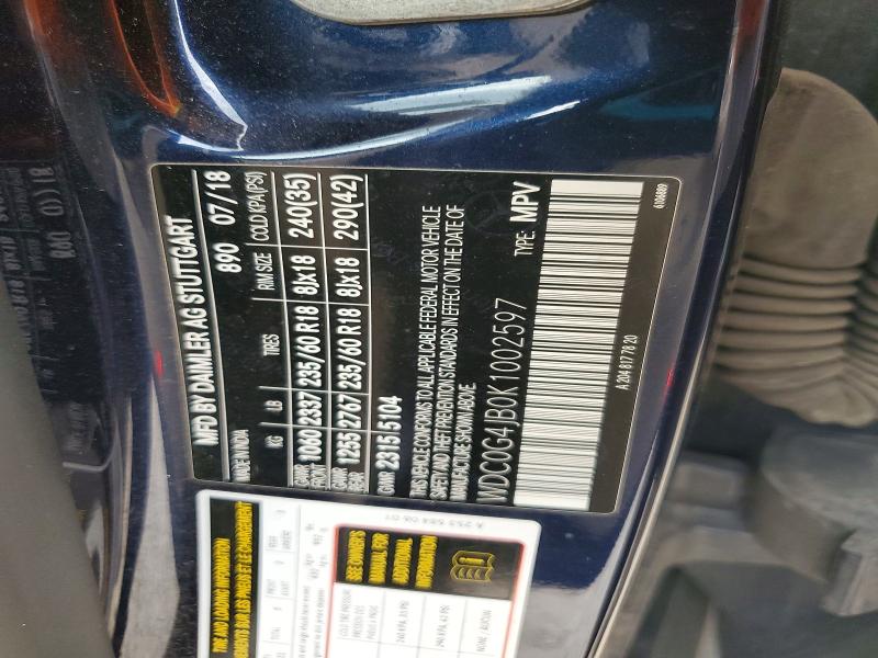 Продажа на аукционе авто 2019 Mercedes-benz Glc, vin: WDC0G4JB0K1002597, номер лота: 50219336