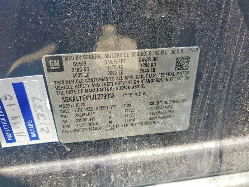 Продажа на аукционе авто 2018 Gmc Terrain, vin: 3GKALTEV1JL279033, номер лота: 48614266