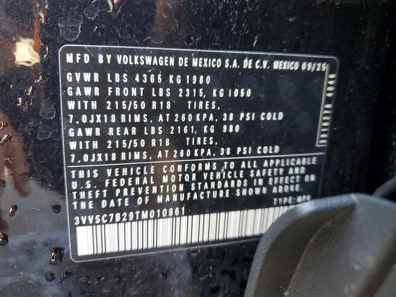Продажа на аукционе авто 2026 Volkswagen Taos, vin: 3VVSC7B29TM010861, номер лота: 51027526
