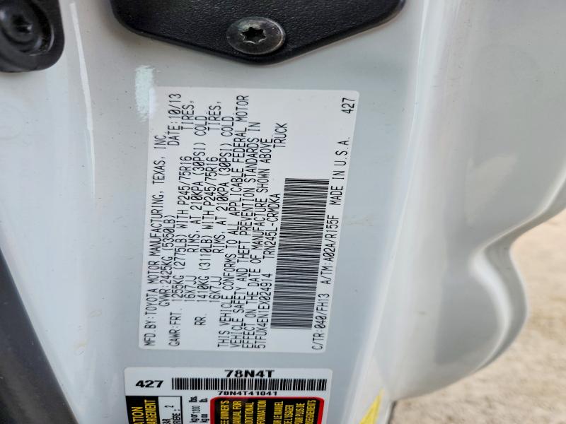 2014 Toyota Tacoma მანქანა იყიდება აუქციონზე, vin: 5TFUX4EN1EX024914, აუქციონის ნომერი: 51842396