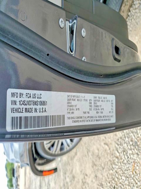 Aukcja sprzedaży 2022 Jeep Wagoneer, vin: 1C4SJVDT6NS106861, numer aukcji: 48038856
