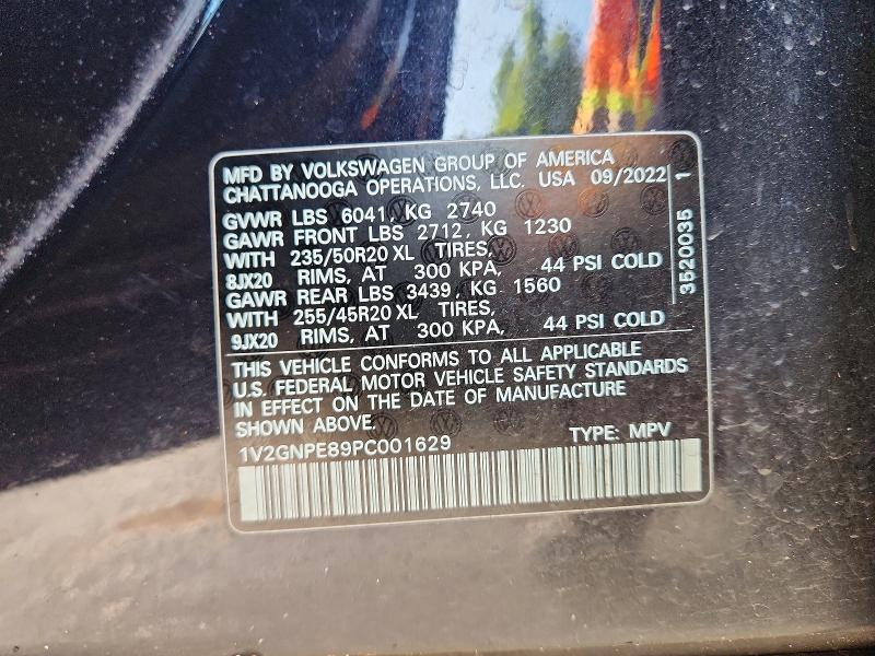 2023 Volkswagen Id.4 მანქანა იყიდება აუქციონზე, vin: 1V2GNPE89PC001629, აუქციონის ნომერი: 51480196