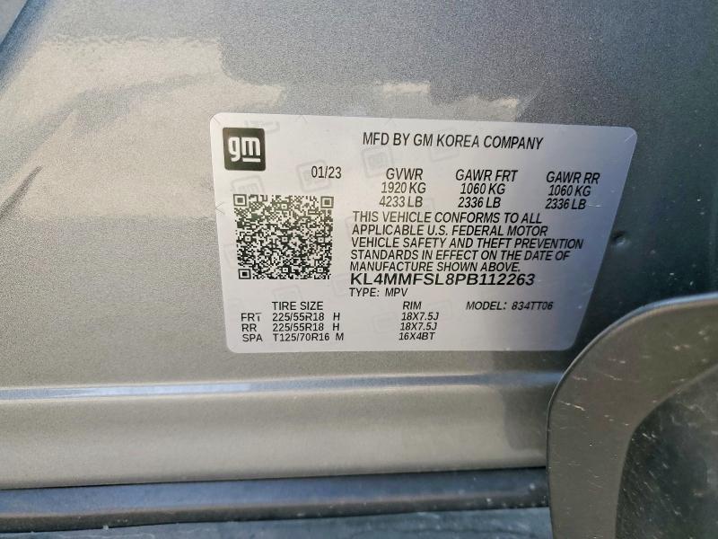 51623936 :رقم المزاد ، KL4MMFSL8PB112263 vin ، 2023 Buick Encore Gx مزاد بيع