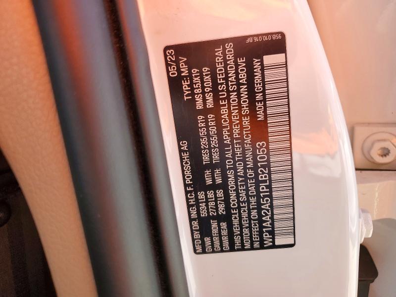 49226096 :رقم المزاد ، WP1AA2A51PLB21053 vin ، 2023 Porsche Macan مزاد بيع