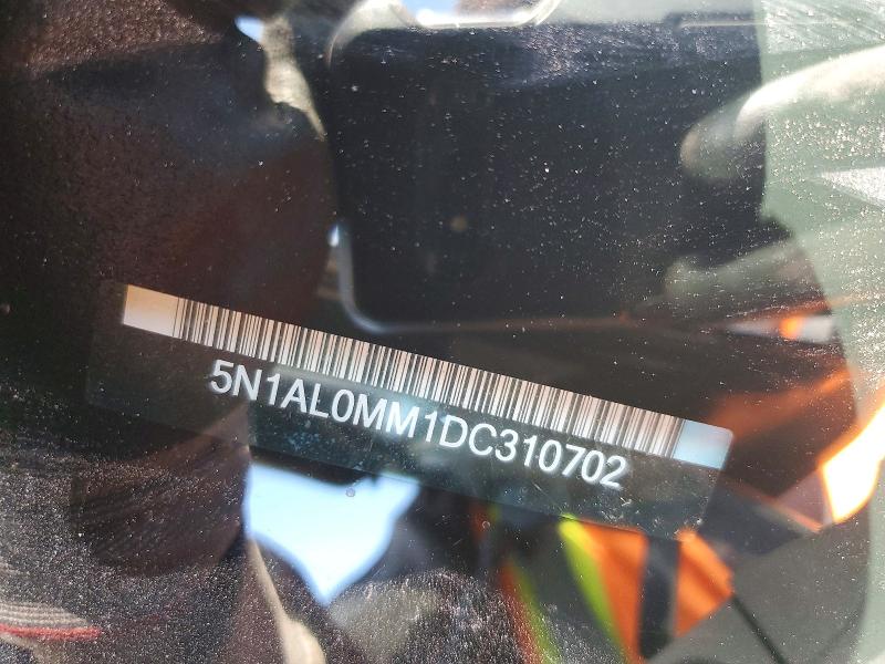 50442236 :رقم المزاد ، 5N1AL0MM1DC310702 vin ، 2013 Infiniti Jx35 مزاد بيع