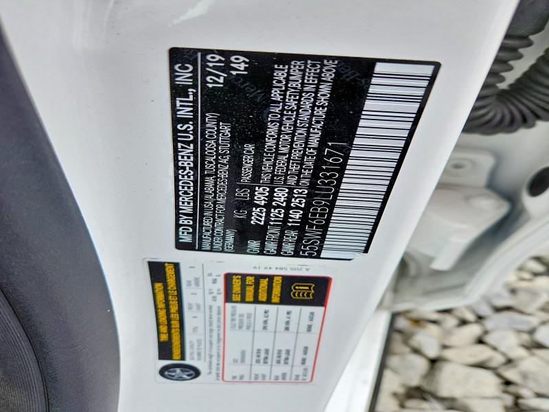 Aukcja sprzedaży 2020 Mercedes-benz C, vin: 55SWF6EB9LU331671, numer aukcji: 51062766