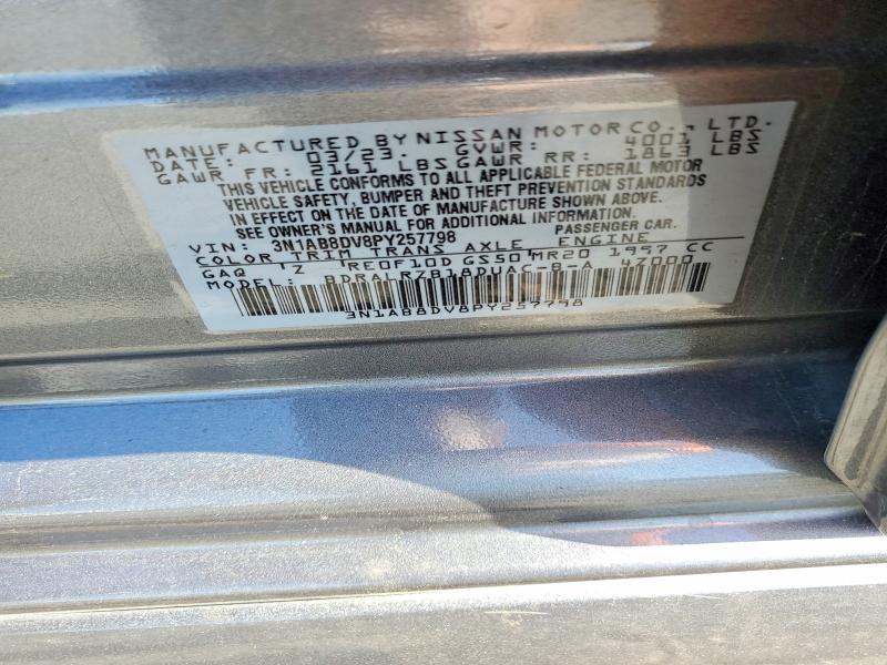 Продажа на аукционе авто 2023 Nissan Sentra, vin: 3N1AB8DV8PY257798, номер лота: 50650586