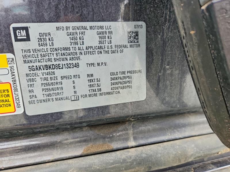 Продаж на аукціоні авто 2014 Buick Enclave, vin: 5GAKVBKD8EJ132349, номер лоту: 52064456
