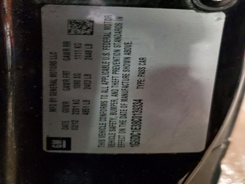 49098426 :رقم المزاد ، 1G6DC1E38C0139334 vin ، 2012 Cadillac Cts مزاد بيع