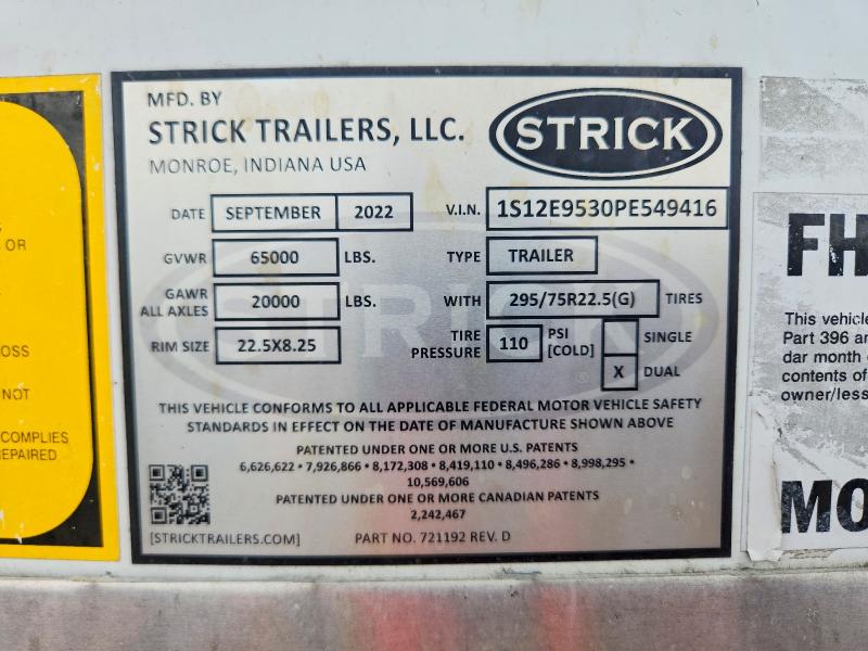 48612296 :رقم المزاد ، 1S12E9530PE549416 vin ، 2023 Strick Unknown مزاد بيع