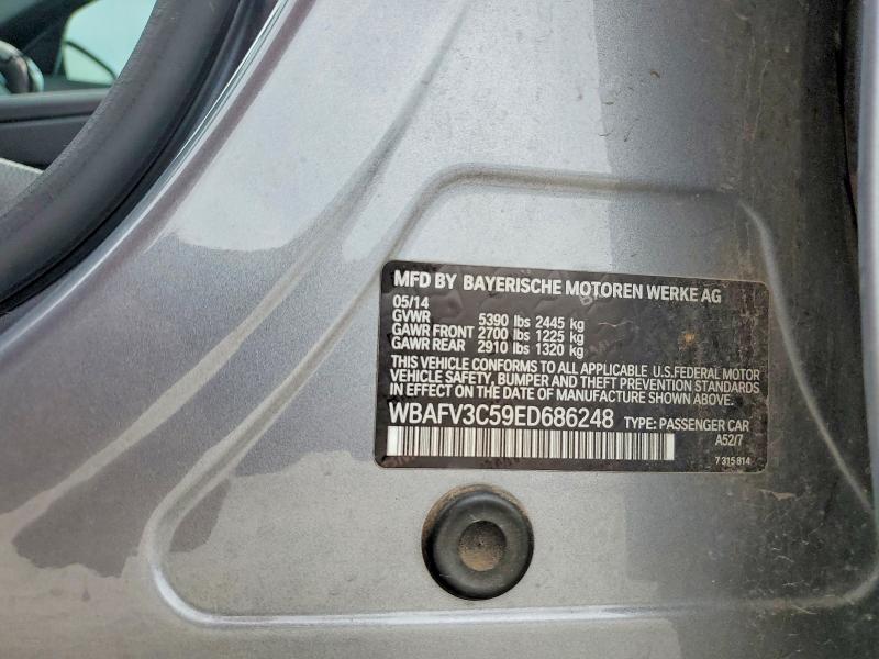 49978276 :رقم المزاد ، WBAFV3C59ED686248 vin ، 2014 Bmw 535 مزاد بيع