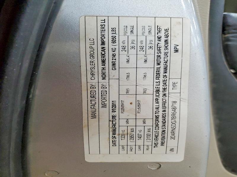 Aukcja sprzedaży 2011 Dodge Grand Caravan, vin: 2D4RN5DG7BR648718, numer aukcji: 48258376