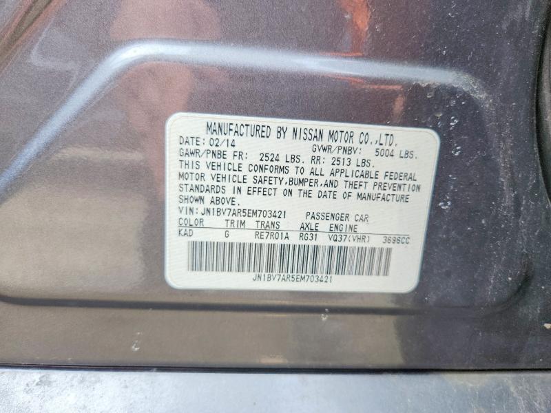 Aukcja sprzedaży 2014 Infiniti Q50, vin: JN1BV7AR5EM703421, numer aukcji: 48146836