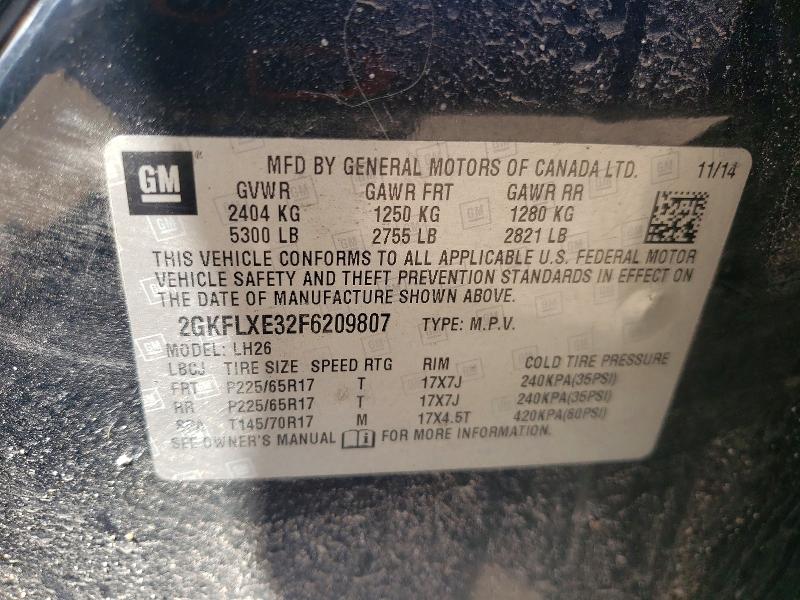 Продажа на аукционе авто 2015 Gmc Terrain, vin: 2GKFLXE32F6209807, номер лота: 49262786