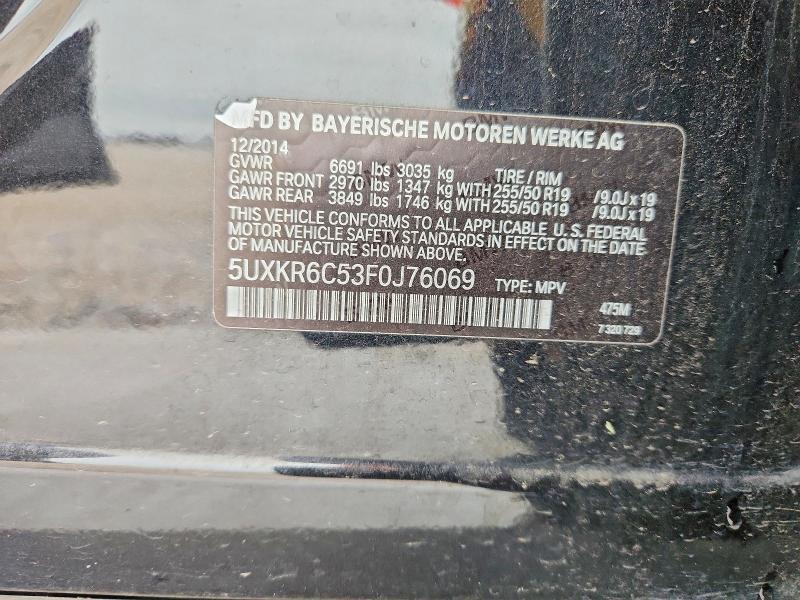 Aukcja sprzedaży 2015 Bmw X5, vin: 5UXKR6C53F0J76069, numer aukcji: 52016656