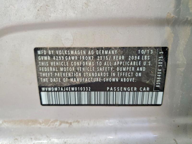 51698196 :رقم المزاد ، WVWDM7AJ4EW010332 vin ، 2014 Volkswagen Golf مزاد بيع